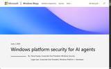 「AIエージェントを安全に自律動作させるWindowsのセキュリティ新機能が発表／」の画像1