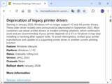 「Windows 11で旧式プリンタードライバーのサポートが終了 ～2026年1月より／v3またはv4ドライバーに依存している場合、インストール不能・動作不能のおそれ」の画像1