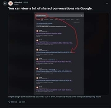 Claudeでの共有チャットがGoogle検索で丸見えになっていて怖すぎる、まさにパブリック……／共有リンクは“リンクを知っている人だけしか見ない”ではない【やじうまの杜】