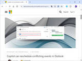 「「Copilot in Outlook」がリスケに対応 ～予定がバッティングしたら自動で日時調整／いつでもよい軽いミーティングならば「Copilot」に任せてしまおう」の画像1