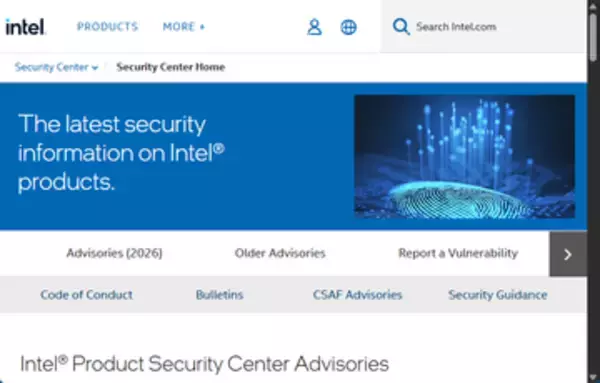 インテルがセキュリティ情報を公開 ～Intel Graphicsに深刻度CRITICALの脆弱性／複雑度の低い攻撃と組み合わせてローカルでコードを実行できる恐れ