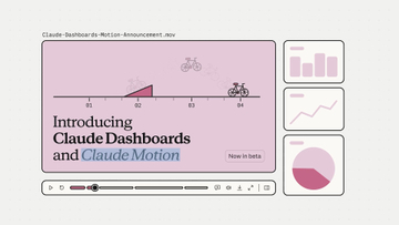 Anthropic、「Claude」の新機能「Dashboards」「Motion」を発表。「Docs」「Slides」「Design」は無償でも提供／データからダッシュボード、アイデアからアニメーションを生成