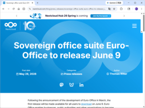 脱Microsoft/Googleを掲げるオフィスツール「Euro-Office」、6月9日にリリースへ／欧州の企業連合が立ち上げ、デジタル主権を取り戻す