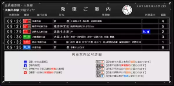近鉄名古屋駅の機械式発車案内表示機を再現した「パタパタ近鉄名古屋駅」v1.2　ほか【ダイジェストニュース】
