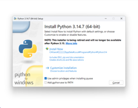 「Python」のWindowsフルインストーラーが引退へ、「3.16」以降は提供されず／これからは「Python Install Manager」で導入・管理