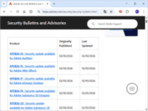 「After Effects」「Lightroom Classic」などに致命的な脆弱性 ～2026年2月のAdobeセキュリティ情報／9製品で44件の脆弱性を新たに修正