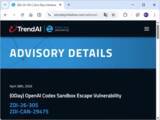 「OpenAIの「Codex」にサンドボックス迂回のゼロデイ脆弱性 ～Trend MicroのZDIが指摘／有効な緩和策は「Codex」の利用を制限することのみ」の画像1