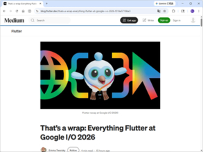 「Dart 3.12」「Flutter 3.44」が公開 ～AI時代にふさわしい新機能や改善を導入／アプリにAI機能を組み込める「Genkit Dart」、AIとのコラボ開発に便利な機能も