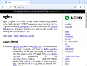 Webサーバー「nginx」に3件の脆弱性、「CVSS 4.0」の基本値は最高で10点満点中「9.2」／v1.30.3/v1.31.2への更新を