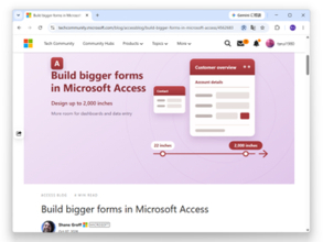 「Microsoft Access」でめっちゃデカいフォームを作成可能に ～長年の22インチ制限を撤廃／新機能［Big Forms］が最新チャネルで展開開始