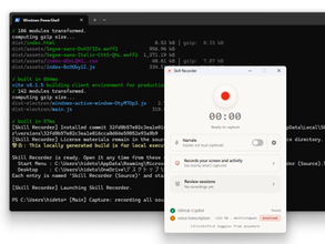 デスクトップ操作を記録してAIのスキル・自動化を生成。Microsoft、「Skill Recorder」を公開／Windows 11、macOS、Ubuntuに対応するオープンソースアプリ