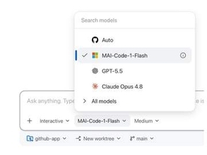 無料でも利用可、Microsoftの軽量モデル「MAI-Code-1-Flash」が「VS Code」以外にも展開／「GitHub Copilot」個人プランで利用可能、法人向けも間もなく