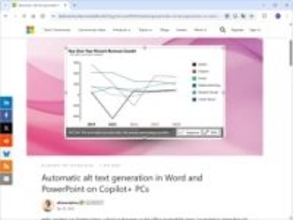 「Word」と「PowerPoint」にローカルAIで代替テキストを付ける機能 ～Copilot+ PC専用／クラウドにデータを送出しないのでプライバシーばっちり
