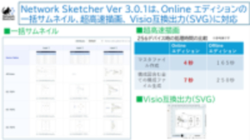 シスコ製のネットワーク構成図の作成・管理ツール「Network Sketcher」v3.0.1b　ほか【ダイジェストニュース】