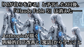 「AIが自らを作る」と予言した8日後、『Claude Fable 5』は消えた――【生成AIストリーム】