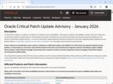 「Oracle、2026年最初の定例セキュリティ更新を実施 ～Java、MySQLなどで337件の脆弱性を修正／「VirtualBox」のアップデートは未リリース。公開され次第、更新を」の画像1