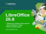 「「LibreOffice 26.8」、半年に1回の大規模更新で組版・文字体系・Office互換性を集中改善／生成AI機能は「あえて搭載しない」、初の寄付バナーも」の画像1