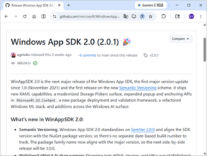 Windowsアプリの開発キット「Windows App SDK」がメジャーバージョンアップ、v2.0に／セマンティックバージョニングを採用。WebView2、AI、ストレージピッカーなどに改善