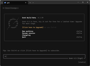 Xの無料ユーザーも最新AIモデル「Grok 4.5」を試用可能に、AIコーディングエージェント「Grok Build」で／