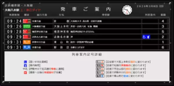 大和八木駅にある機械式発車案内表示機を再現した「パタパタ大和八木駅」v1.2　ほか【ダイジェストニュース】