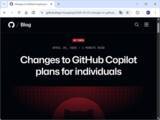 「「GitHub Copilot」の新規申し込みが一時停止、エージェント型ワークフローで負荷が増大／「Pro」からは「Opus」モデルが削除」の画像1