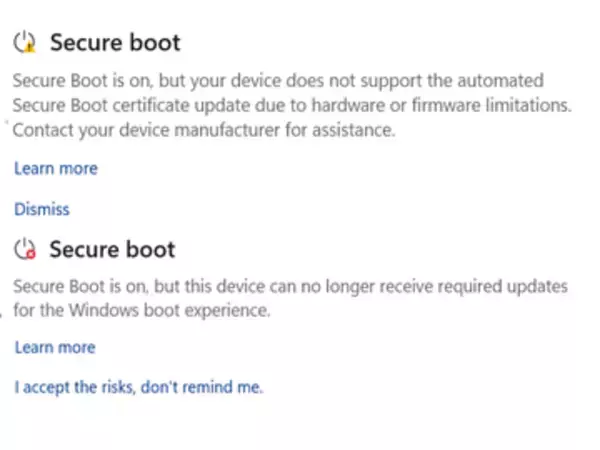 6月以降、PCが起動不能になる前に！　「Windows セキュリティ」でセキュア ブート証明書の状態を提示／2026年5月からはシステムアラートなどでも通知