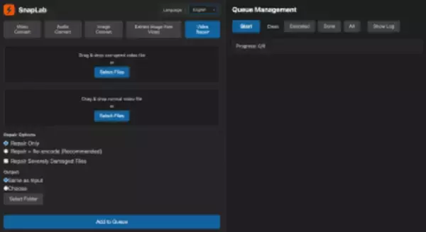 壊れた動画の修復機能を備えたメディア変換ツール「SnapLab」v0.5.0　ほか【ダイジェストニュース】