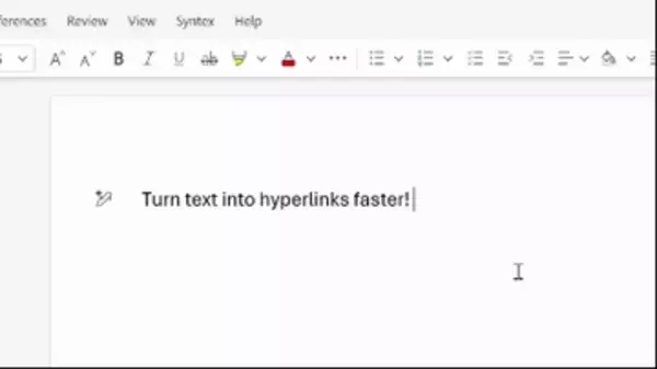 面倒だった「Word」のハイパーリンク作成操作が超絶簡単に ～URLをペーストするだけ／ドキュメントで引用するときの手間が減る