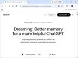 「OpenAI、「ChatGPT」の“記憶”システムを刷新。時間の概念をもつ「Dreaming V3」を展開／計算コストは約1/5、「Free」「Go」プランへの展開も」の画像1