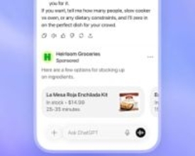 「ChatGPT」の広告機能、米国でテスト開始 ～無料と「Go」プランで掲出／プライバシー保護、チャットとは明確に区別、透明性の確保といった原則を示す