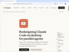 Anthropic、デスクトップ版「Claude Code」を刷新 ～複数エージェントを前提としたUIに／フィルタリング可能なセッションリスト、サイドパネルツール、画面分割などに対応