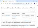 「「Windows 11 バージョン 23H2」がシャットダウン・休止できなくなる問題／「セキュア起動」（Secure Launch）が有効な環境で、対策パッチがリリース」の画像1
