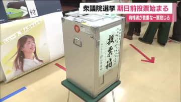 衆議院選挙の期日前投票始まる　有権者が貴重な一票投じる　福島県内は200ヵ所に順次設置