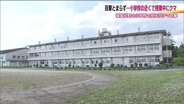 校庭での授業中にクマ目撃　教師などの指示で児童たちは校舎に避難　福島・猪苗代町
