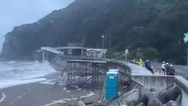 【台風15号】海岸の監視塔が倒壊か　強風による影響の可能性＜福島県いわき市＞