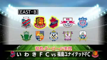 福島ダービーが実現　2026年2月開幕の百年構想リーグ　J2・いわきとJ3・福島はイーストBに