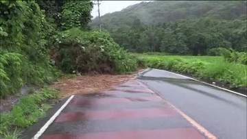 局地的に150ミリの雨　郡山市日和田町の県道で土砂崩れ　通行止めに　復旧に時間かかる見通し　福島