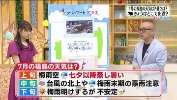 【福島県・7月1日の天気】7月スタートは夏空！でもその後は一転…「ジェットコースター気温」に要警戒