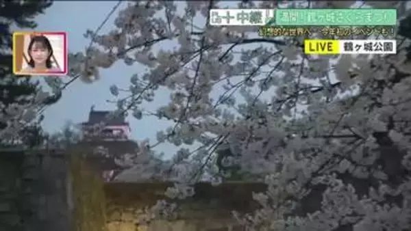 和船に乗って…鶴ヶ城で夜桜を愛でる　新しい楽しみ方いっぱい　ライトアップやグルメも　福島・会津若松市