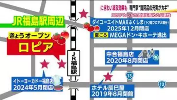福島初出店の「ロピア」　商店街をイメージした店内　早速波及効果も…人を呼び込む“買回品”の充実がカギ