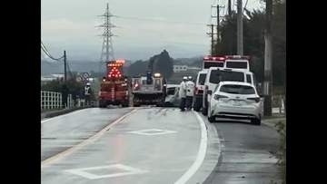 矢吹町で軽トラックと乗用車が衝突する事故　運転手男性１人が意識不明＜福島県矢吹町＞