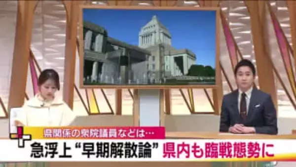 急浮上した早期解散論　福島県関係の衆議院議員は何思う？　県内の構図に変化は？各政党で調整急ぐ