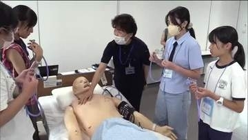 医療で活躍する人材の育成を　中学生が医療現場を体験　腹腔鏡手術の疑似体験も　福島・郡山市