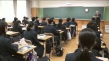 福島県立高校入試　前期選抜試験はじまる　雪の影響で一部で開始時間繰り下げも　受験生が学力試験に挑む