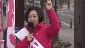 《衆院選》れいわ・櫛渕共同代表が福島市で街頭演説　消費税廃止の必要性強調　原発廃止も訴え