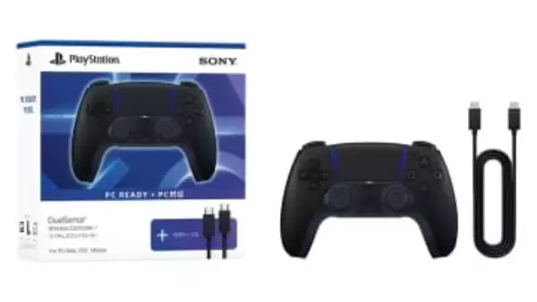 「DualSense ワイヤレスコントローラー ミッドナイト ブラック + USBケーブル for PC」本日発売PCやモバイルデバイスでも使いやすいUSBケーブル付きパッケージ