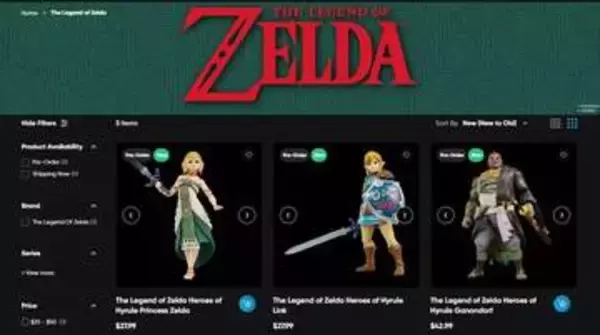 ハズブロ、「ゼルダの伝説 ティアーズ・オブ・ザ・キングダム」よりリンクたちのアクションフィギュア3点を発売決定