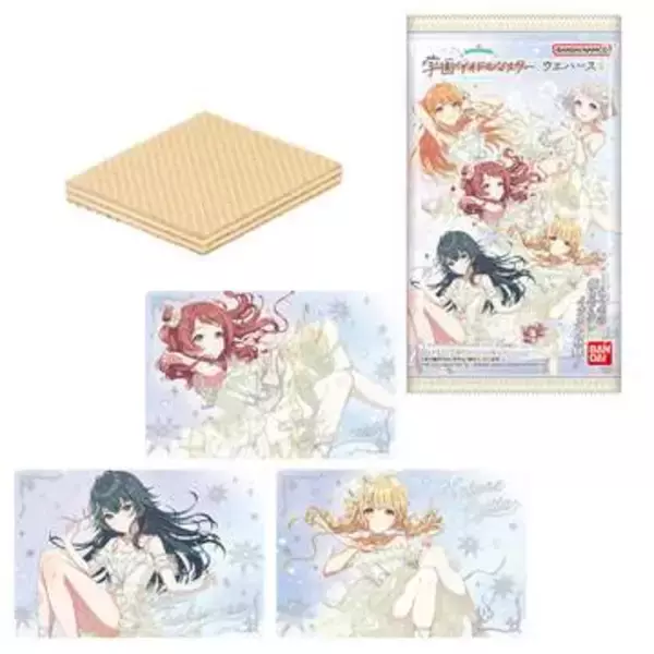 アイドルたちの新規描き下ろしカードも収録。「学園アイドルマスター ウエハース4」が11月2日に発売