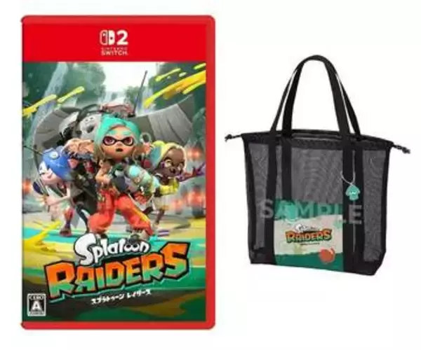 「スプラトゥーン レイダース」楽天ブックスの特典画像公開！ イカデザインのアクリルチャーム付きメッシュトート