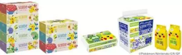 「ポケモン」デザインの「スコッティ」が登場！　ティシュー、ペーパーふきん、ウェットティシューが7月27日より発売「ポケモン」グッズが当たるキャンペーンも実施